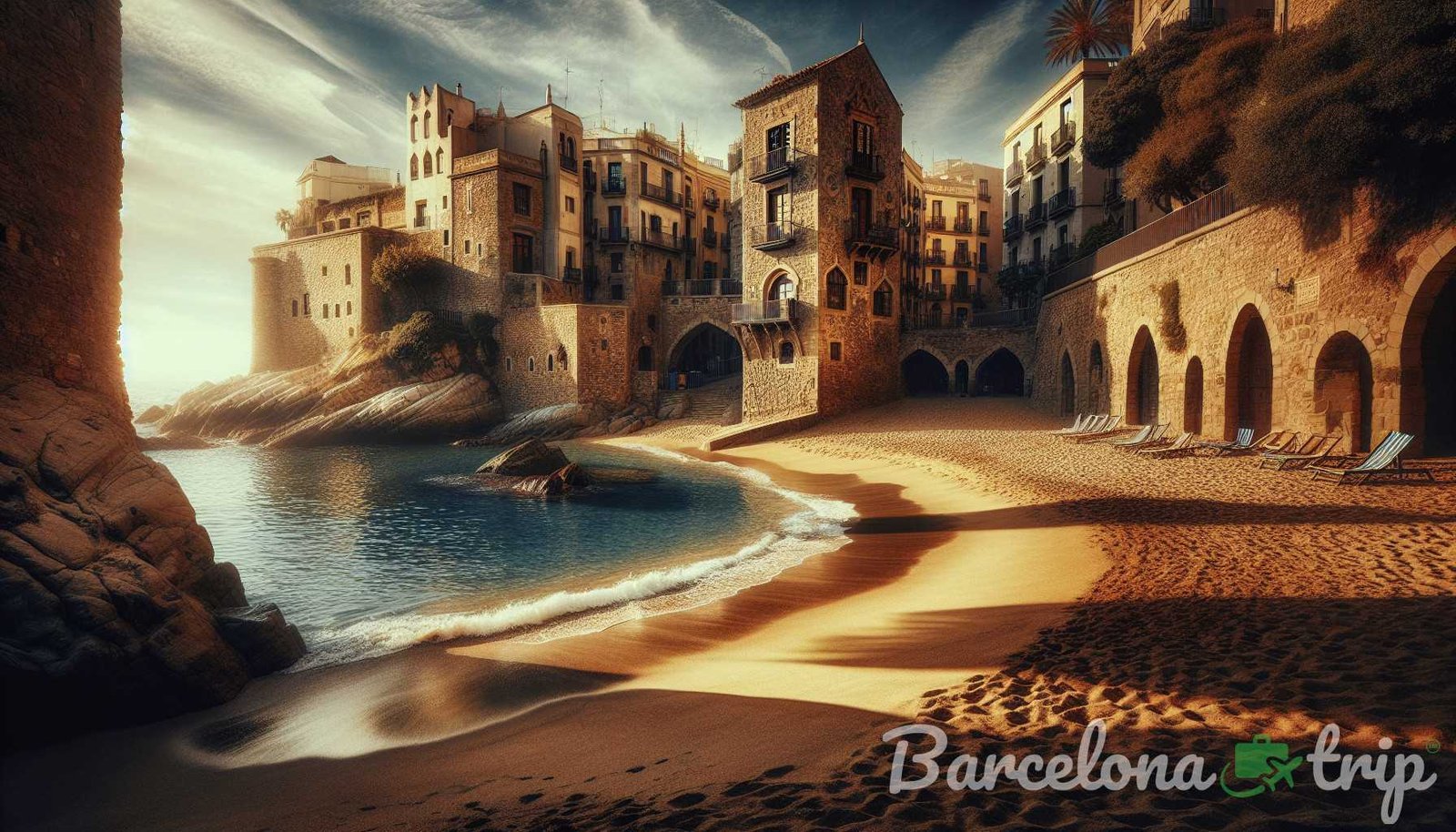 Illustrazione per la sezione: Per chi cerca un posto più appartato, dirigetevi a Playa de Sant Miquel, nascosta nel Quarto Gotico - segreti di barcellona