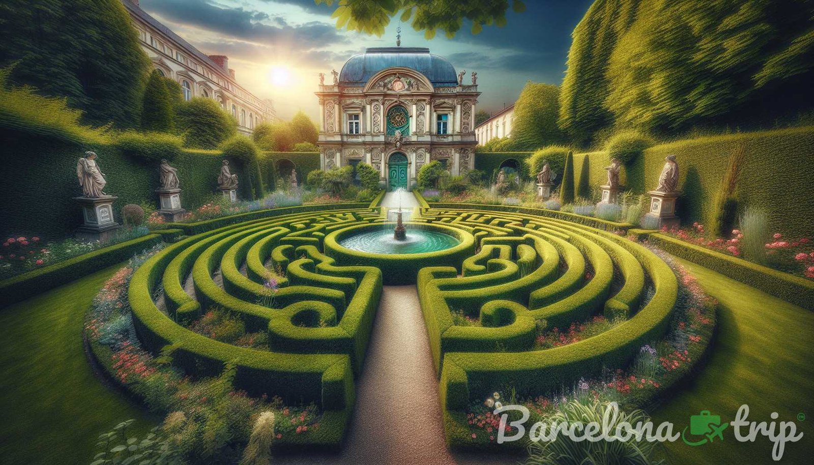 Illustrazione per la sezione: 2. Il Parco Labirinto di Horta Nascosto nel quartiere Horta-Guinardó di Barcellona, il La - gemme sconosciute